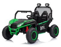 UTV electric pentru 2 copii, Kinderauto Dune-Buggy V2, 800W, 24V 10Ah, echipare premium, verde - 1