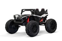 UTV electric pentru 2 copii Kinderauto Monster 4x4 300W 24V, ROTI MOI, culoare alba - 1