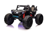 UTV electric pentru 2 copii Kinderauto Monster 4x4 300W 24V, ROTI MOI, culoare neagra - 1