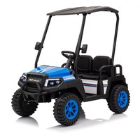 UTV electric pentru 4 copii, Kinderauto Golf-Kart 400W 24V 7Ah, cu roti moi, culoare albastra - 1