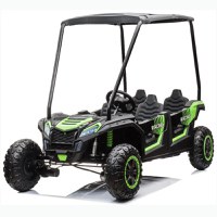 UTV electric pentru 4 copii, Kinderauto Racing 600W 24V 14Ah, premium, culoare verde - 1