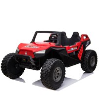 UTV electric pentru 4 copii, Kinderauto XXL Buggy, 400W 24V 14Ah, PREMIUM culoare Rosie - 1