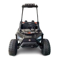 UTV electric pentru 4 copii, Kinderauto XXL Buggy full-black, 400W, 24V 14Ah, echipare PREMIUM cu plafon, negru - 1