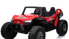 UTV electric pentru copii BJX1928, tractiune 4x4, 300W putere, 24V, echipare PREMIUM Rosu