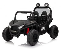 UTV electric pentru copii cu 2 locuri, Kinderauto Dune-Buggy V2, 800W, 24V 10Ah, premium, negru - 1