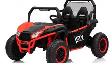 UTV electric pentru copii, Kinderauto Dune-Buggy V2, 2 locuri, putere 800W, 24V 10Ah, echipat premium, rosu