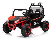 UTV electric pentru copii, Kinderauto Dune-Buggy V2, 2 locuri, putere 800W, 24V 10Ah, echipat premium, rosu - 1