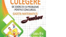 Culegere de exercitii si probleme pentru concursul Gazeta Matematica Junior - Clasa a III-a si clasa a IV-a