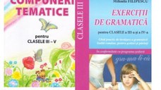 Pachet Exercitii de gramatica si compuneri tematice pentru clasele II-V (2 carti)