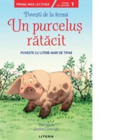 Povesti de la ferma. Un purcelus ratacit. Citesc cu ajutor (Nivelul 1). Poveste cu litere mari de tipar - 1