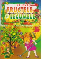 Sa invatam fructele si legumele - carte de colorat - 1