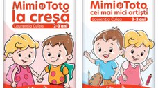 Set doua carti, A4, anteprescolari 2-3 ani (1. Mimi si Toto la cresa; 2. Mimi si Toto cei mai mici artisti)