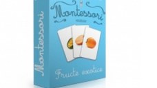 Vocabular. Fructe exotice - Carti de joc educative Montessori. Seria 2