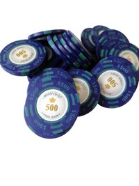 Jeton Poker Montecarlo 14 grame Clay, inscriptionat 500 - 1