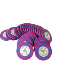 Jeton Poker Montecarlo 14 grame Clay, inscriptionat 5000 - 1