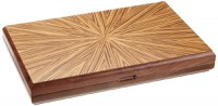 Set joc table backgammon - lemn de arbore de cauciuc Mykonos - 49x60 cm - 1