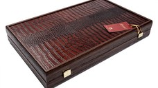 Set joc table backgammon piele model Crocodil - 48 x 60