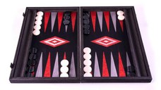 Set joc table backgammon - stejar negru cu linii argento - 48x60 cm