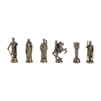 Set piese sah din metal Lux - King Arthur - 1