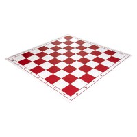 Tabla de sah pliabila PVC 51x51cm, patrat 57mm - Red - 1