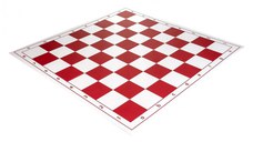 Tabla de sah pliabila PVC 51x51cm, patrat 57mm - Red