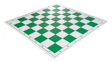 Tabla de sah pliabila PVC (alb-verde) 57 mm