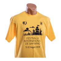 Tricou Galben cu model Sah - Festivalul International de Sah (5-12 August 2018) - 1