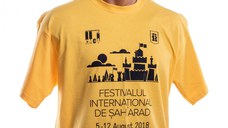 Tricou Galben cu model Sah - Festivalul International de Sah (5-12 August 2018)