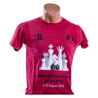 Tricou Visiniu -Festivalul International de sah Arad (6-12 August 2016) - 1