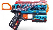 Arma de jucarie X−shot Skins Flux, ZURU, 8 cartuse, Crucifer