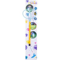 Bat cu inele pentru baloane de sapun Ring Mini Butterfly 20 cm, Tuban - 1