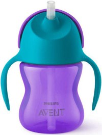 Cana cu pai Philips Avent SCF796/02, 200ml, 9 luni+ (Verde) - 1