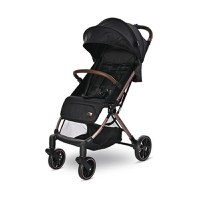 Carucior pentru nou-nascut Lorelli Ribera Black Pearl, tip troler, dimensiuni compatibile avion, 0 luni - 3 ani, maxim 15 Kg, spatar reglabil in multiple pozitii, copertina cu protectie solara, roti cu suspensie, pliere cu o singura mana - 1