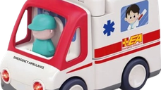 Jucarie Hola Toys Masina de ambulanta cu accesorii doctor, sunete si melodii