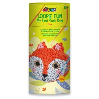 Kit DIY Loopie Fun - Prima mea geanta de plus bucle, Vulpe, Avenir, 6 ani + - 1