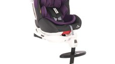 Scaun auto ISOFIX Lorelli Pegasus Grey & Violet, 0-36 kg, rotativ 360 grade, Mov