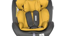 Scaun auto Lorelli Lynx, Isofix, 0-36 kg, rotativ 360 grade, Black Lemon Curry