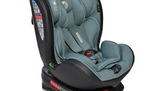 Scaun auto pentru copii Lorelli Nebula, i-Size, Isofix, R129, rotativ 360 grade, 0 luni-12 ani, 40-150 cm, pozitie de somn, rear facing, reglabil, sistem antibasculare, materiale premium, Albastru