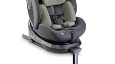 Scaun auto rotativ cu isofix BabyGo MOVE360 Green, 40-150 cm