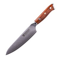 Cutit filetat profesional Maranc, otel de damasc, 13 cm, M36 - 1