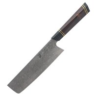 Cutit nakiri profesional Maranc, otel de damasc, 17.6 cm, M165 - 1