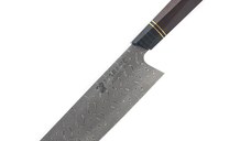 Cutit nakiri profesional Maranc, otel de damasc, 17.6 cm, M165