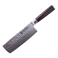 Cutit nakiri profesional Maranc, otel de damasc, 17.6 cm, M27 - 1