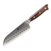 Cutit santoku profesional Maranc, otel de damasc, 13 cm, M138 - 1