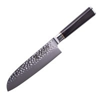 Cutit santoku profesional Maranc, otel de damasc, 18 cm, M12 - 1