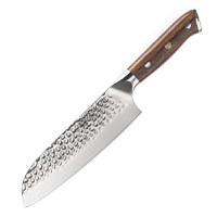 Cutit santoku profesional Maranc, otel de damasc, 18 cm, M155 - 1