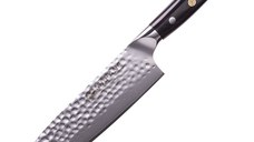 Cutit santoku profesional Maranc, otel de damasc, 18 cm, M17