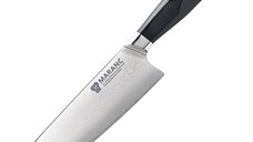 Cutit santoku profesional Maranc, otel de damasc, 18 cm, M186