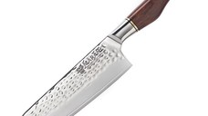 Cutit santoku profesional Maranc, otel de damasc, 18 cm, M211