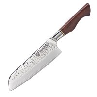 Cutit santoku profesional Maranc, otel de damasc, 18 cm, M211 - 1